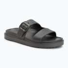 Klapki damskie Tommy Hilfiger Double Strap Sandal Pearl dark grey pearlized
