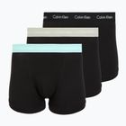 Bokserki męskie Calvin Klein 0000U2662G Trunk 3 pary black w plume wb/black w misty sag