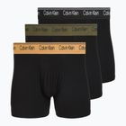 Bokserki męskie Calvin Klein LV00NB4410 Brief black w/bronze flash wb/black/oliv
