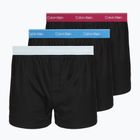 Bokserki męskie Calvin Klein LV00NB4267 Boxer Slim black bodies w/ poseidon blue/plein