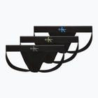 Slipy męskie Calvin Klein LV00NB4644 Jock Strap black bodies w/ granite gray/poseid