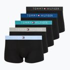 Bokserki męskie Tommy Hilfiger Trunk black/ant silver/ves blue/opu bl/haz te