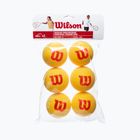Piłki tenisowe dziecięce Wilson Starter Tour Foam 6B 6 szt. yellow red