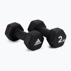 Hantle adidas 2x2kg czarne ADWT-10002