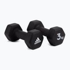 Hantle adidas 2x3 Kg czarne ADWT-10003