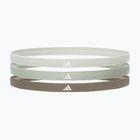 Opaska na głowę adidas Hairbands 3 szt. linen green/silver green/olive