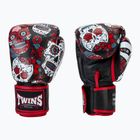 Rękawice bokserskie Twins Special Fancy FBGVL3-53 Skull red/black