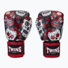 Rękawice bokserskie Twins Special Fancy FBGVL3-53 Skull red/black