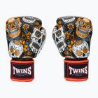 Rękawice bokserskie Twins Special Fancy FBGVL3-53 Skull orange/black