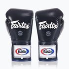 Rękawice bokserskie Fairtex Pro Competition Locked Thumb Leather blue
