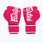 Rękawice boskerskie Fairtex Microfiber pink/white