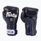Rękawice bokserskie Fairtex Stylish Angular Sparring - Locked Thumb blue