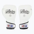 Rękawice bokserskie Fairtex Stylish Angular Sparring - Locked Thumb white
