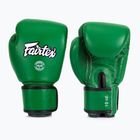 Rękawice bokserskie Fairtex Real Leather Boxing green