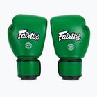 Rękawice bokserskie Fairtex Real Leather Boxing green
