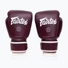 Rękawice bokserskie Fairtex Real Leather Boxing maroon