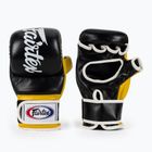 Rękawice grapplingowe Fairtex Super Sparring Grappling black/yellow