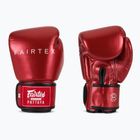 Rękawice bokserskie Fairtex Metallic Boxing red