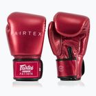Rękawice bokserskie Fairtex Metallic Boxing red