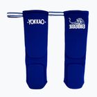 Ochraniacze piszczeli YOKKAO Muay Thai Boxing blue cotton