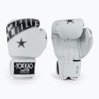 Rękawice bokserskie YOKKAO Lettering Boxing white