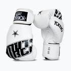 Rękawice bokserskie YOKKAO Lettering Boxing white