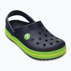 Klapki dziecięce Crocs Crocband Clog Kids navy/volt green