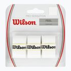 Owijki do rakiet tenisowych Wilson Pro Overgrip Sensation 3 szt. white