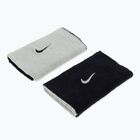 Frotki na nadgarstek Nike Dri-Fit Doublewide Wristbands Home And Away 2 szt. black/base grey