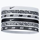 Opaski na głowę Nike Headbands Printed 6 szt. white