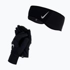 Zestaw opaska + rękawiczki męskie Nike Essential black/silver