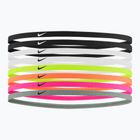 Opaski na głowę Nike Skinny Headbands 8 szt. black/black/white