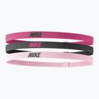 Opaska na głowę Nike Elastic Headbands 2.0 3 szt. spark/gridiron/pink glaze