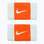 Frotki na nadgarstek Nike Swoosh Doublewide Wristbands 2 szt. glacier blue/safety orange/glacier blue