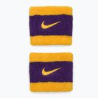 Frotki na nadgarstek Nike Swoosh Wristbands university gold/court purple/university gold