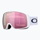 Gogle narciarskie Oakley Flight Tracker L matte white/prizm rose gold iridium