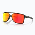 Okulary przeciwsłoneczne Oakley Castel matte grey smoke/prizm ruby