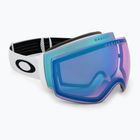 Gogle narciarskie Oakley Flight Deck Pro M matte white/prizm sapphire/prizm iced