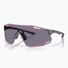 Okulary przeciwsłoneczne Oakley Cybr Dyno matte grey smoke/prizm grey with pink ink