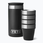Kieliszki turystyczne YETI Shot 48 ml 4 szt. black
