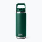 Butelka termiczna YETI Rambler Straw 769 ml black forest green