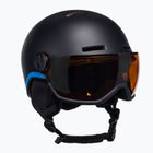 Kask narciarski dziecięcy Salomon Grom Visor Jr black/tonic orange