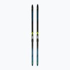 Narty biegowe Fischer Fibre Crown EF Mounted + wiązania Tour Step-In black/blue