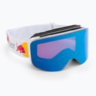 Gogle narciarskie Red Bull SPECT Magnetron Slick shiny silver/white/red blue mirror/dusk blue snow