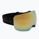 Gogle narciarskie Red Bull SPECT Chute black/brown with gold mirror/cloudy snow