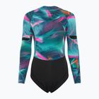 Pianka do pływania damska ION Amaze Hot Shorty 1,5 mm Front Zip tropical palm glitch