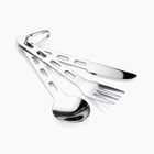 Zestaw sztućców GSI Outdoors Glacier Stainless Ring Cutlery brushed