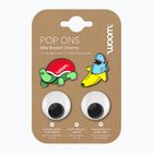 Przypinki do koszyka rowerowego woom POP ONS tropical fun