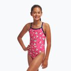 Strój pływacki jednoczęściowy dziecięcy Funkita Single Strap One Piece paper pink