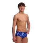 Bokserki kąpielowe chłopięce Funky Trunks Sidewinder Trunks scratchy